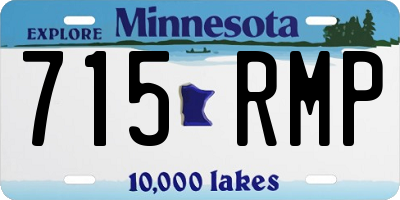 MN license plate 715RMP