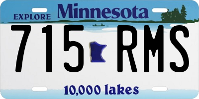 MN license plate 715RMS