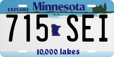 MN license plate 715SEI