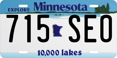 MN license plate 715SEO