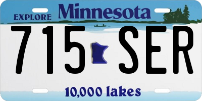 MN license plate 715SER
