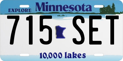 MN license plate 715SET