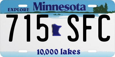 MN license plate 715SFC