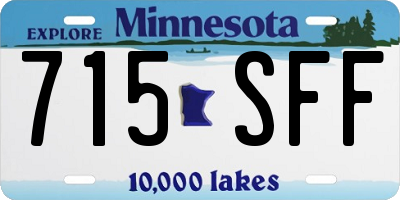MN license plate 715SFF