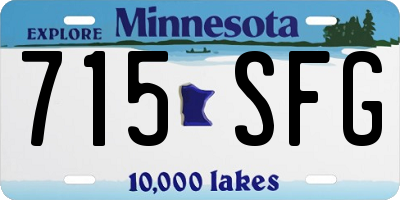 MN license plate 715SFG