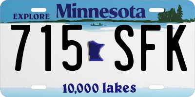 MN license plate 715SFK