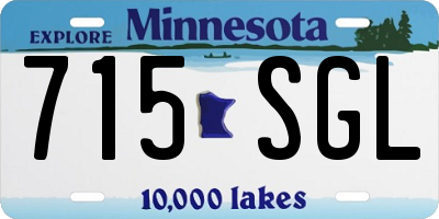 MN license plate 715SGL