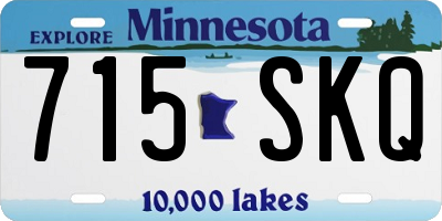 MN license plate 715SKQ