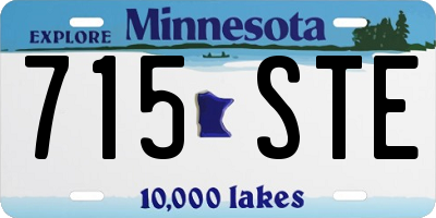 MN license plate 715STE