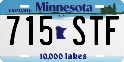 MN license plate 715STF