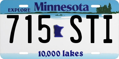 MN license plate 715STI