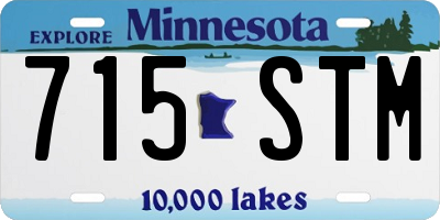 MN license plate 715STM