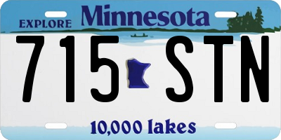 MN license plate 715STN