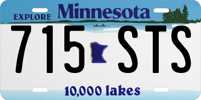 MN license plate 715STS