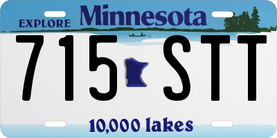 MN license plate 715STT