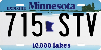 MN license plate 715STV