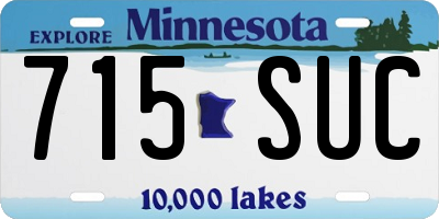 MN license plate 715SUC