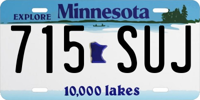 MN license plate 715SUJ