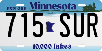 MN license plate 715SUR