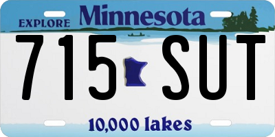MN license plate 715SUT