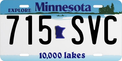 MN license plate 715SVC