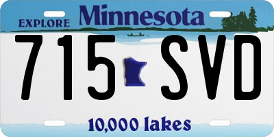 MN license plate 715SVD