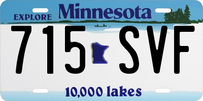 MN license plate 715SVF