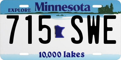 MN license plate 715SWE