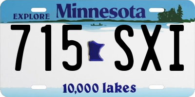 MN license plate 715SXI
