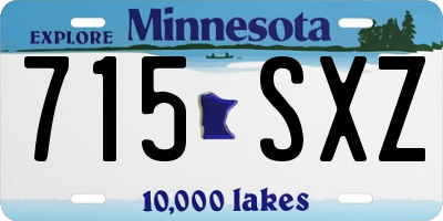 MN license plate 715SXZ