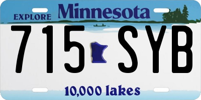 MN license plate 715SYB