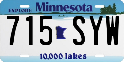 MN license plate 715SYW