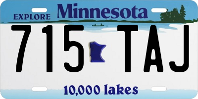 MN license plate 715TAJ