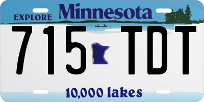 MN license plate 715TDT