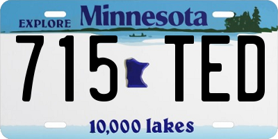 MN license plate 715TED
