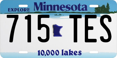 MN license plate 715TES