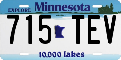 MN license plate 715TEV