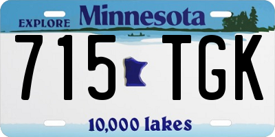 MN license plate 715TGK