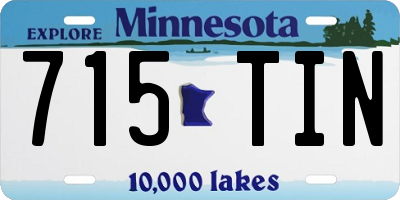 MN license plate 715TIN