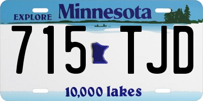 MN license plate 715TJD