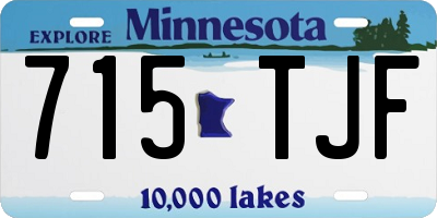 MN license plate 715TJF