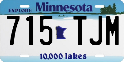 MN license plate 715TJM
