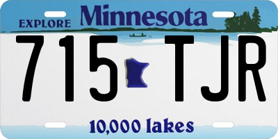 MN license plate 715TJR