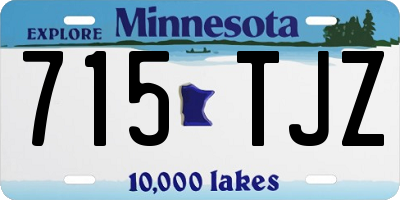 MN license plate 715TJZ