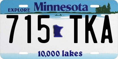MN license plate 715TKA