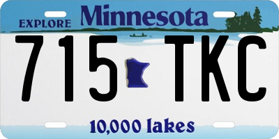 MN license plate 715TKC