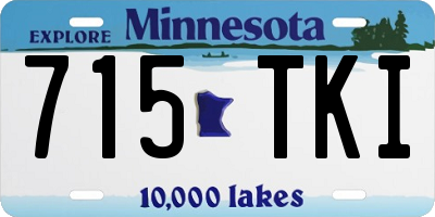 MN license plate 715TKI