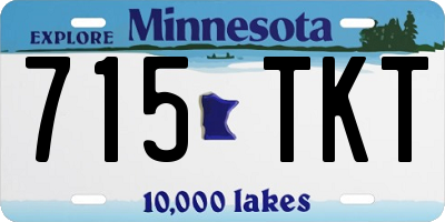 MN license plate 715TKT