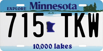 MN license plate 715TKW