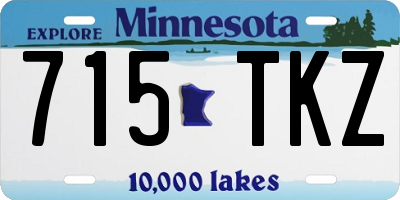 MN license plate 715TKZ